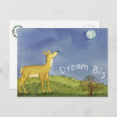 Stargazing Deer Postcard Briefkaart (Voorkant / Achterkant)