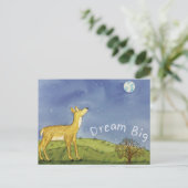 Stargazing Deer Postcard Briefkaart (Staand voorkant)