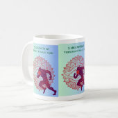 "Stargazing Is My Small Talk" Mandala Werewolf Art Koffiemok (Voorkant links)