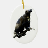 Stargazing Wolverine Keramisch Ornament (Achterkant)