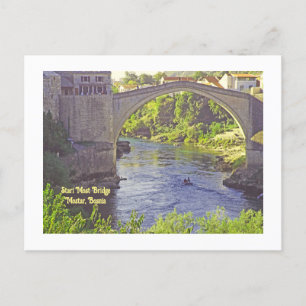 Stari Most Bridge, Mostar, Bosnië Briefkaart