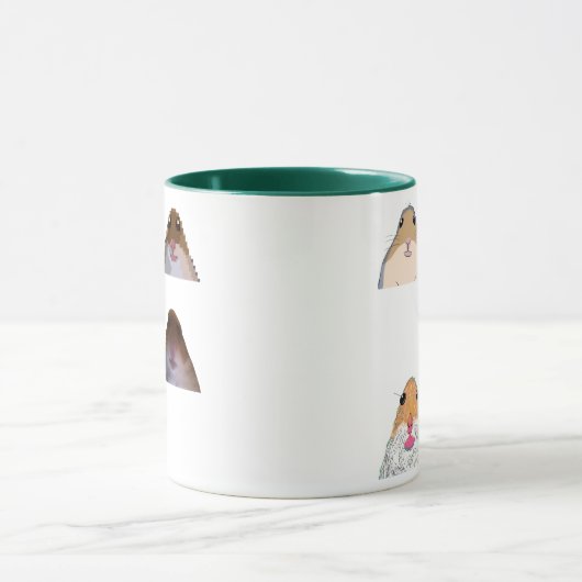 Staring Hamster Funny Meme Mug Memes Set (Centre)