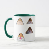 Staring Hamster Funny Meme Mug Memes Set (Gauche)