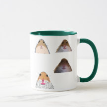 Staring Hamster Funny Meme Mug Memes Set