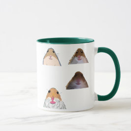 Staring Hamster Funny Meme Mug Memes Set Mok
