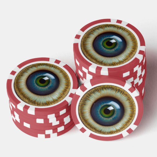 Staring oogbol poker chips (Opstapeling)