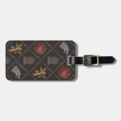 Stark, lannister, Targaryen, ijzertroonpatroon Bagagelabel (Voorkant horizontaal)