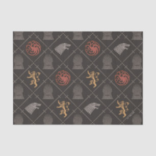 Stark, lannister, Targaryen, ijzertroonpatroon Tissuepapier