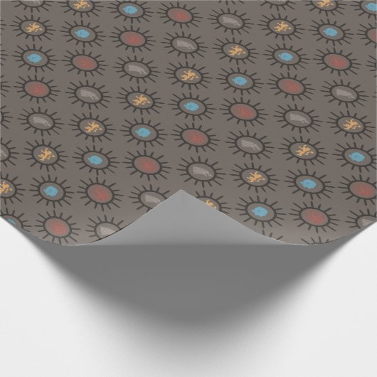 Stark, Lannister, Targaryen, Night King Pattern Cadeaupapier (Hoek)
