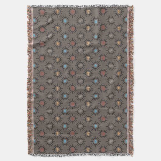 Stark, Lannister, Targaryen, Night King Pattern Deken (Voorkant Verticaal)