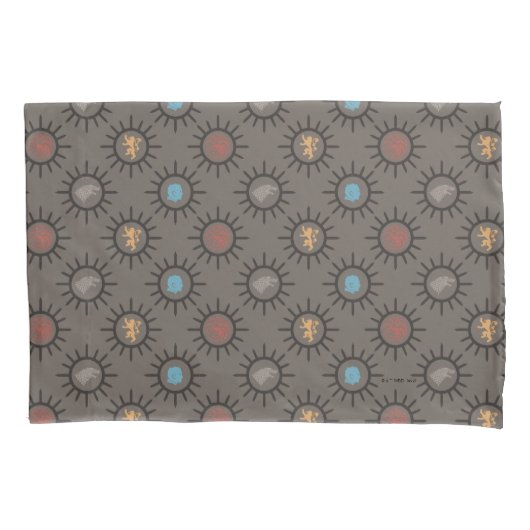 Stark, Lannister, Targaryen, Night King Pattern Kussensloop (Voorkant)