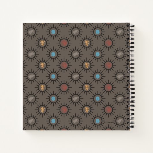 Stark, Lannister, Targaryen, Night King Pattern Notitieboek (Achterkant)