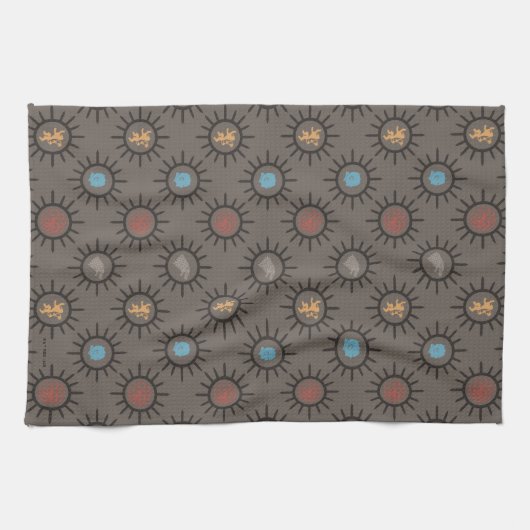 Stark, Lannister, Targaryen, Night King Pattern Theedoek (Horizontaal)