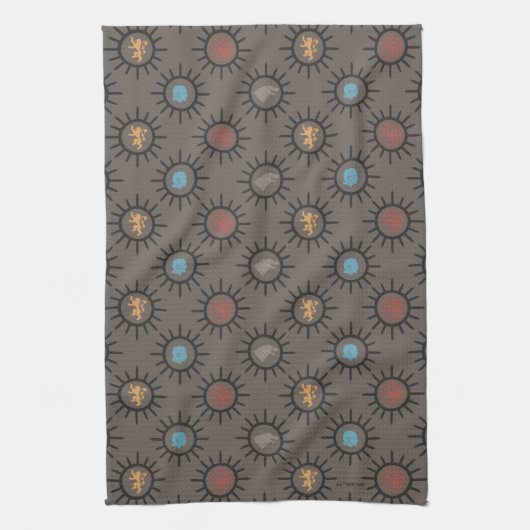 Stark, Lannister, Targaryen, Night King Pattern Theedoek (Verticaal)