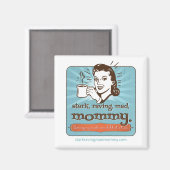 Stark. Raving. Mad. Mama. logo Magneet (Voorkant / Achterkant)