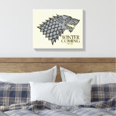 Stark Sigil - Winter Is Coming Canvas Afdruk (Insitu (Slaapkamer))