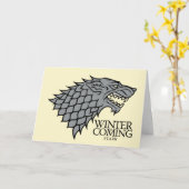 Stark Sigil - Winter komt eraan Kaart (Gele Bloem)