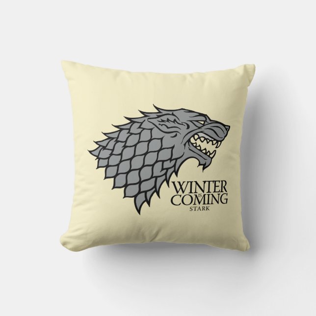 Stark Sigil - Winter komt eraan Kussen (Voorkant)