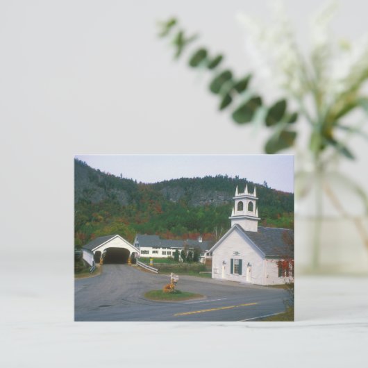 Stark Village New Hampshire Covered Bridge Briefkaart (Staand voorkant)