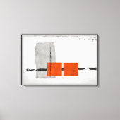 Stark Windows minimalistisch modern Sinaasappel en Canvas Afdruk (Voorkant)
