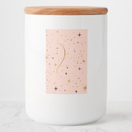 StarKeep – Glazen pot met deksel en sterontwerp Voedselcontainer Etiket