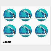 Starkweather-Moore Antarctic Expedition Ronde Sticker (Vel)
