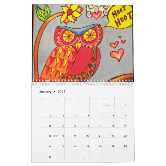Starla art. 2012 kalender (Jan 2027)