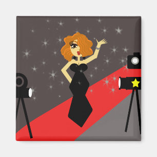 Starlet Hollywood Diva Magnet Magneet