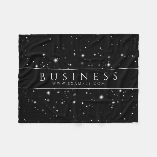 Starlight Black Fleece Deken (Voorkant (Horizontaal))