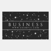 Starlight Black Rechthoekige Sticker (Voorkant)