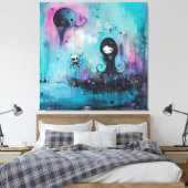 Starlight Canvas Afdruk (Insitu (Slaapkamer))