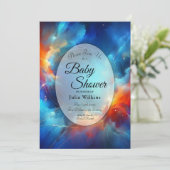 Starlight Fusion van vuur en ijs Baby shower Kaart (Staand voorkant)