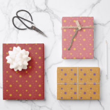 Starlight in drie kleuren inpakpapier set van 3