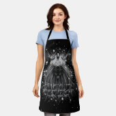 Starlight-leeuw met Crown Monogram-citaat Schort (Gedragen)