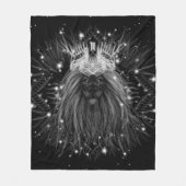 Starlight-leeuw met kroonmonogram fleece deken (Voorkant)