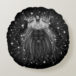 Starlight-leeuw met kroonmonogram rond kussen