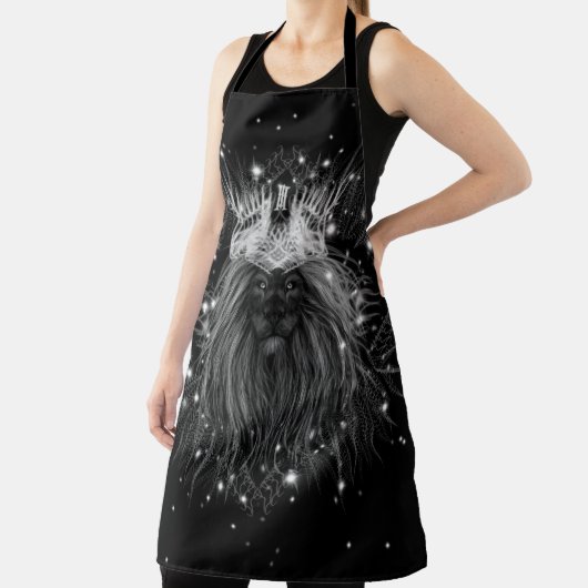 Starlight-leeuw met kroonmonogram schort (Insitu)