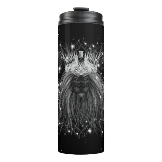 Starlight-leeuw met kroonmonogram thermosbeker (Voorkant)