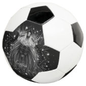 Starlight-leeuw met kroonmonogram voetbal (Drie kwart)