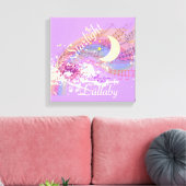 Starlight Lullaby Color Splash Stretched Canvas (Insitu (Woonkamer))
