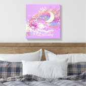 Starlight Lullaby Color Splash Stretched Canvas (Insitu (Slaapkamer))