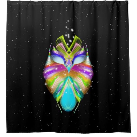 Starlight Oracle Owl Douchegordijn (Voorkant)