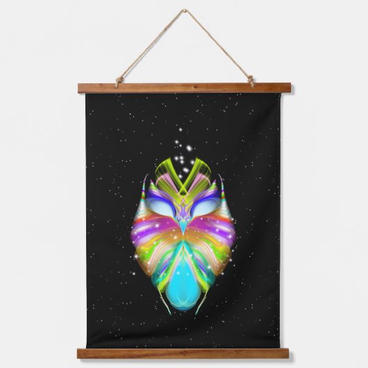 Starlight Oracle Owl Hangend Wandkleed (Voorkant)