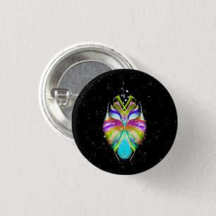 Starlight Oracle Owl Ronde Button 3,2 Cm
