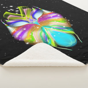 Starlight Oracle Owl Sherpa Deken