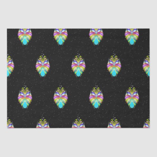 Starlight Oracle Owl Tissuepapier (Voorkant)