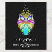 Starlight Oracle Owl Wijn Etiket (Enkel label)