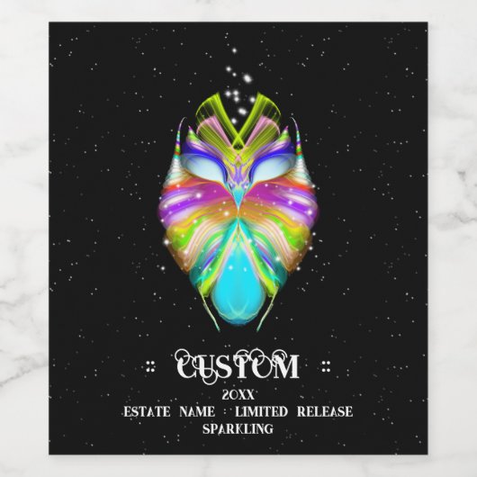 Starlight Oracle Owl Wijn Etiket (Enkel label)