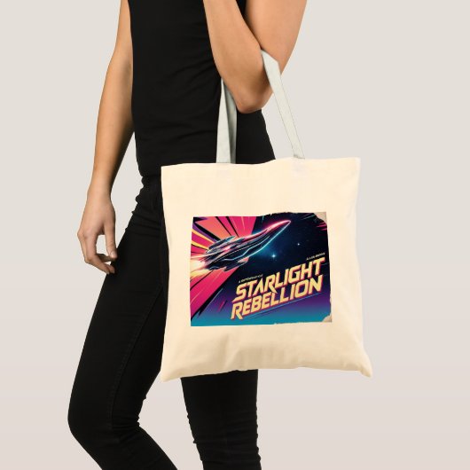 Starlight Rebellion Retro Pop Cultuur canvas tas (Voorkant (product))