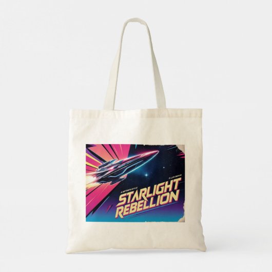 Starlight Rebellion Retro Pop Cultuur canvas tas (Achterkant)